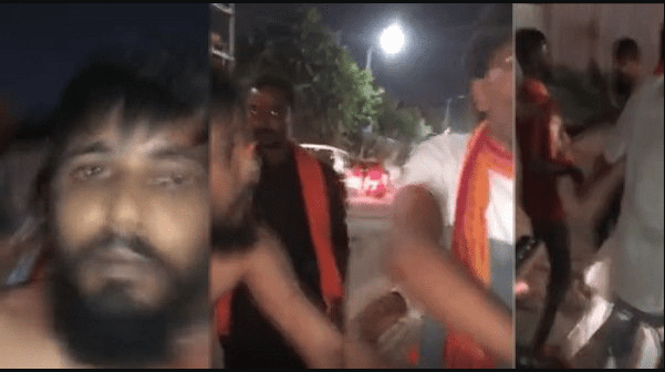 a-muslim-boy-was-beaten-up-by-bajrang-dal-at-garva-pandal-in-gujarat-video-goes-viral