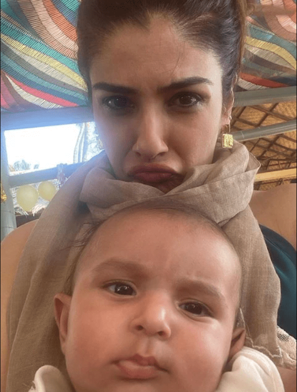 raveena-tandon-gives-special-gift-to-grandson-rudra-on-his-naming-cerremony