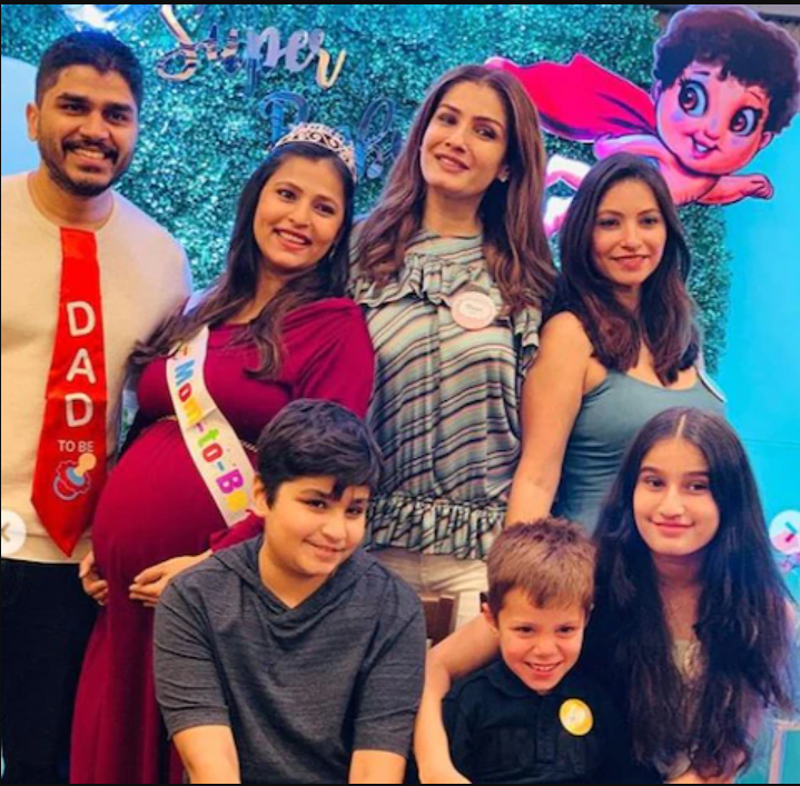 raveena-tandon-gives-special-gift-to-grandson-rudra-on-his-naming-cerremony