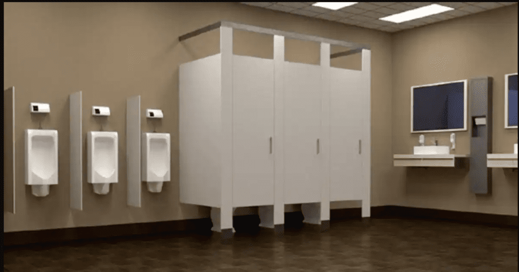 why-do-the-toilet-doors-in-malls-open-from-the-bottom
