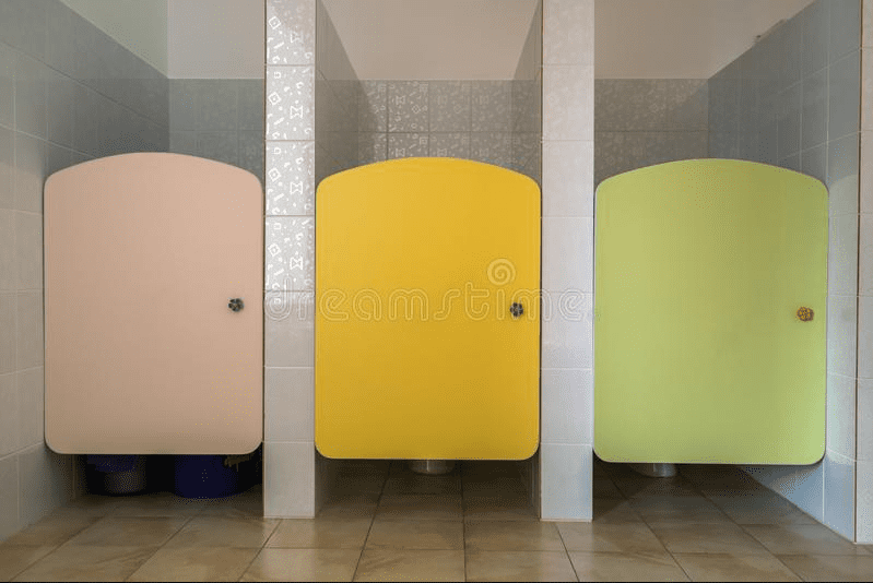 why-do-the-toilet-doors-in-malls-open-from-the-bottom