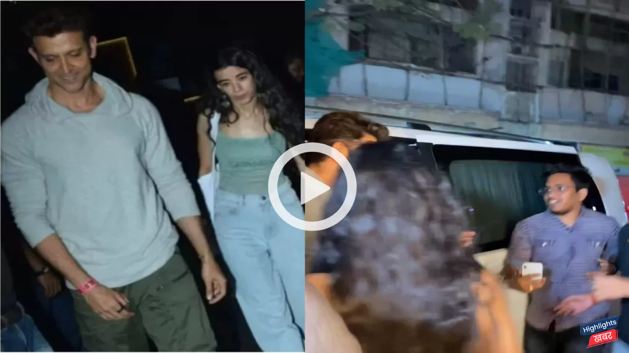 hrithik-roshan-pushed-his-fan-because-of-his-girlfriend-the-video-is-going-viral-people-are-reacting-to-his-attitude