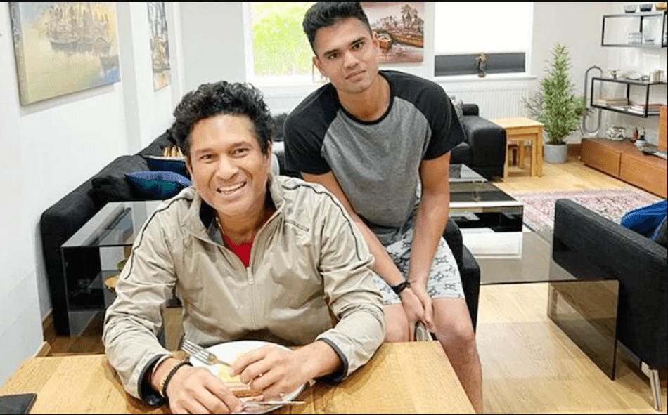 sachin-tendulkar-gave-his-reaction-on-arjun-tendulkar-scoring-a-century